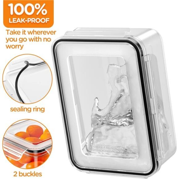 40PCS Food Storage Containers with Lids Airtight,100% Leakproof PlasticContainer - Picture 4 of 7